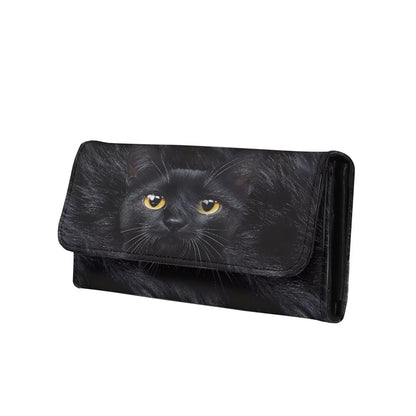 HOTNovelty Jeans Print Womens Wallets Leather Clutch, Vintage Denim Block Patch Design Long Wallet for Women Blue Credit Card Holder with Coin Purse ID Window
