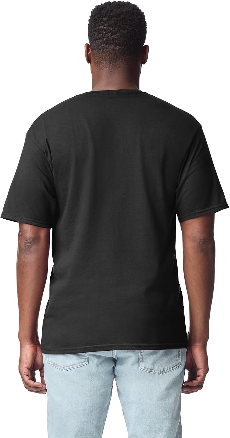 HOTGildan Unisex Adult DryBlend Workwear T-Shirts with Pocket, 2-Pack