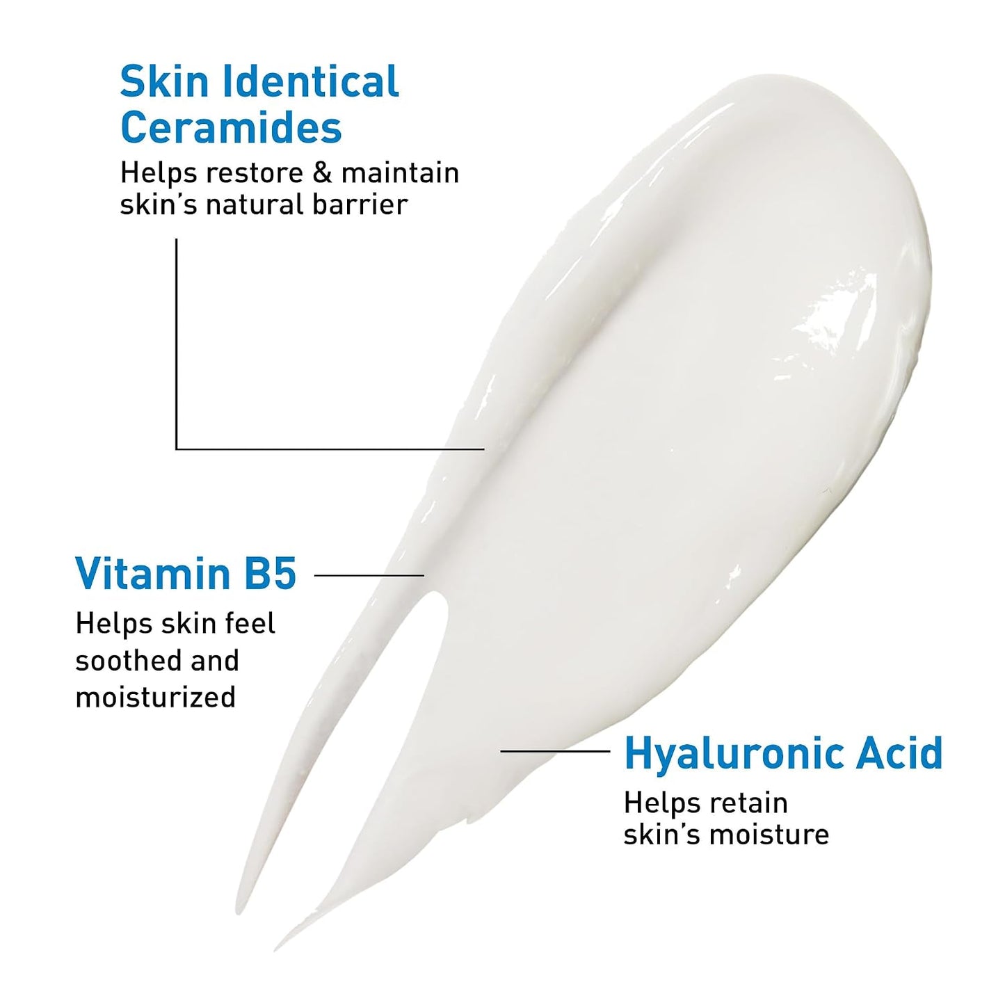 HOTCerave Hyaluronic Acid Serum for Face with Vitamin B5 and Ceramides, Hydrating Face Serum for Dry Skin, Fragrance Free, 1 Ounce