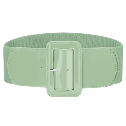 HOTVONMELLI Stretchy Wide Women Belts Elastic Vintage Belts for Women Fashion Ladies Waist Belt for Dress