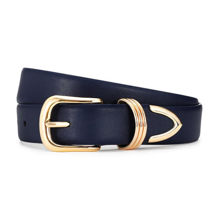 HOTBelts for Women with Gold Buckle Faux Leather Belts Fashion Casual belts for jeans