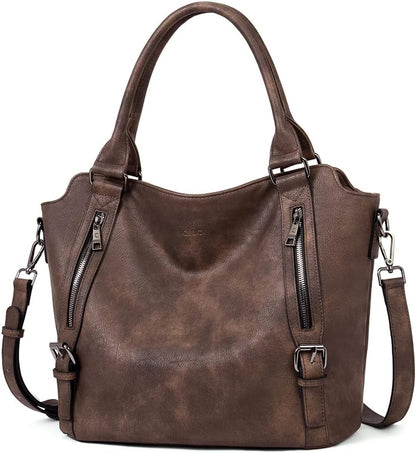 HOTCLUCI Hobo Bags for Women Bundle with Small Womens Wallet