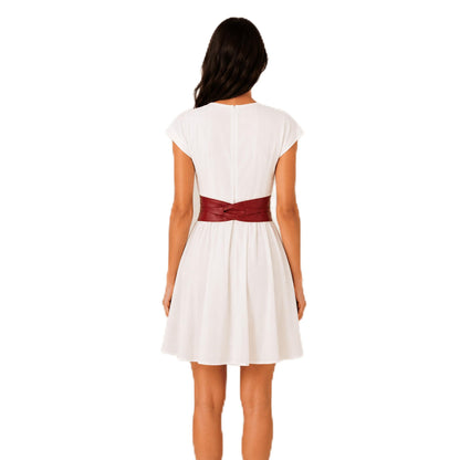 HOTFASHIONGEN - Woman Italian leather Obi belt, CASSIANE