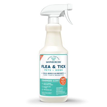 HOTWondercide - Flea, Tick & Mosquito Spray for Pets and Home with Natural Essential Oils - Killer, Control, Prevention, Treatment - Lemongrass 16 oz