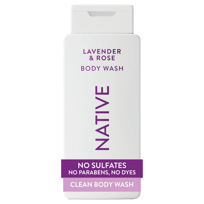 HOTNative Clean Body Wash, Gentle & pH-balanced for Sensitive Skin, 24-Hr Freshness for Men & Women, Vegan & Cruelty-Free, Free of Sulfates, Parabens & Phthalates, Sea Salt & Cedar, 18 fl oz