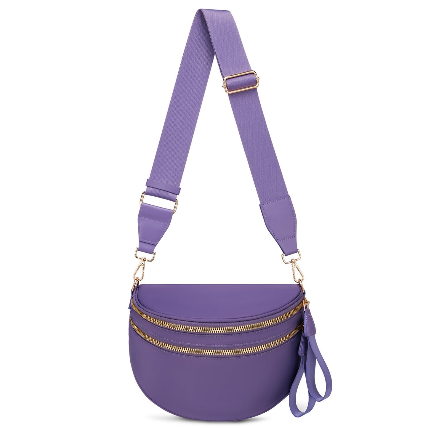 HOTPure Colour Crossbody Bum Bags for Women Spacious Checkered Cross body Bag Nylon Trendy Fanny Pack for Travel