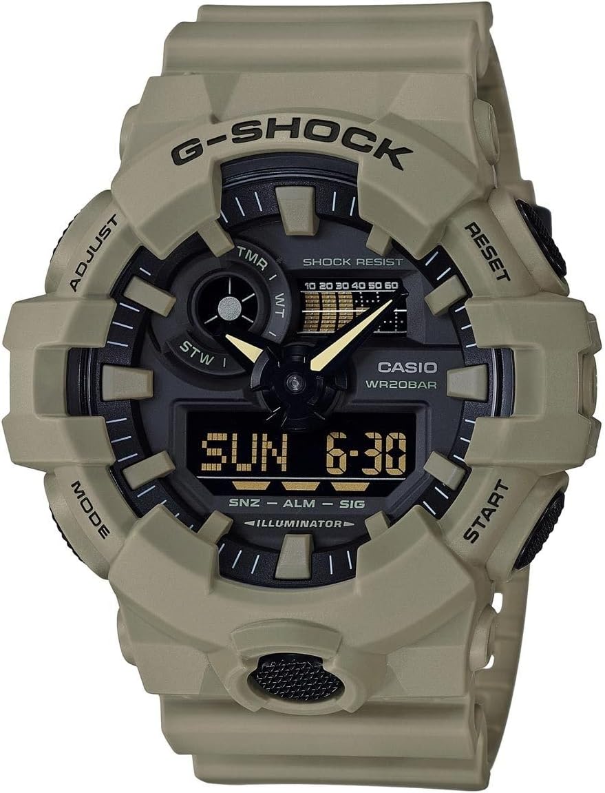 HOTCasio Men's 700UC Series G-Shock Quartz 200M WR Shock Resistant Resin Strap and Case