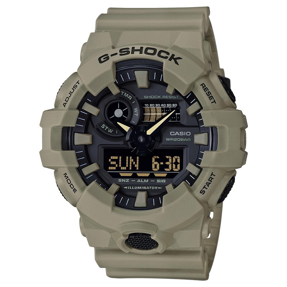 HOTCasio Men's 700UC Series G-Shock Quartz 200M WR Shock Resistant Resin Strap and Case