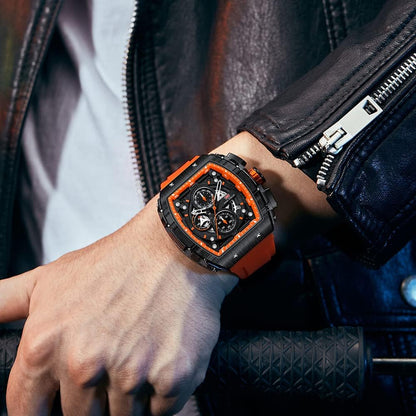 HOTMini Focus Men's Watch Fashion Sport Wrist Watches (Chronograph/Waterproof/Luminous/Calendar) Silicon Strap Quartz Watches for Men