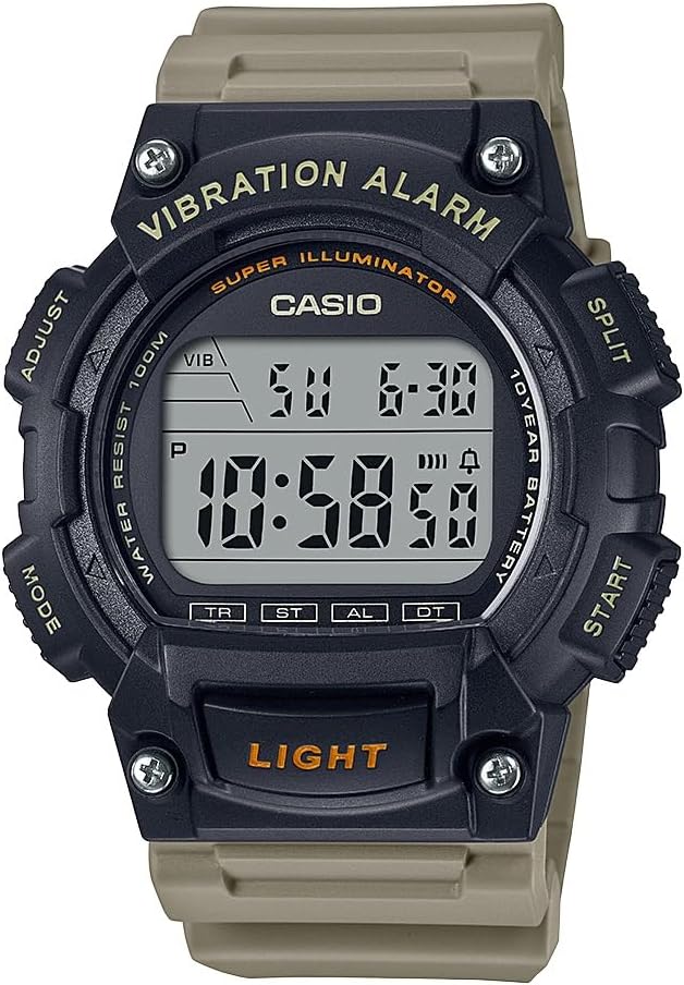HOTCasio W736H Series | Men’s Digital Watch | 1/100 SEC Stopwatch | Countdown Timer | Super Illuminator LED Light | 100 M Water Resistance | Daily Alarm | Auto Calendar | Dual Time | 10 Yr Battery