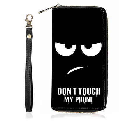 HOTChristian Cross Quote Bible Verse Matthew 19:26 Print Wallet for Women Large Capacity Wallet Credit Card Holder PU Leather Zipper Clutch Purse Phone Wallet