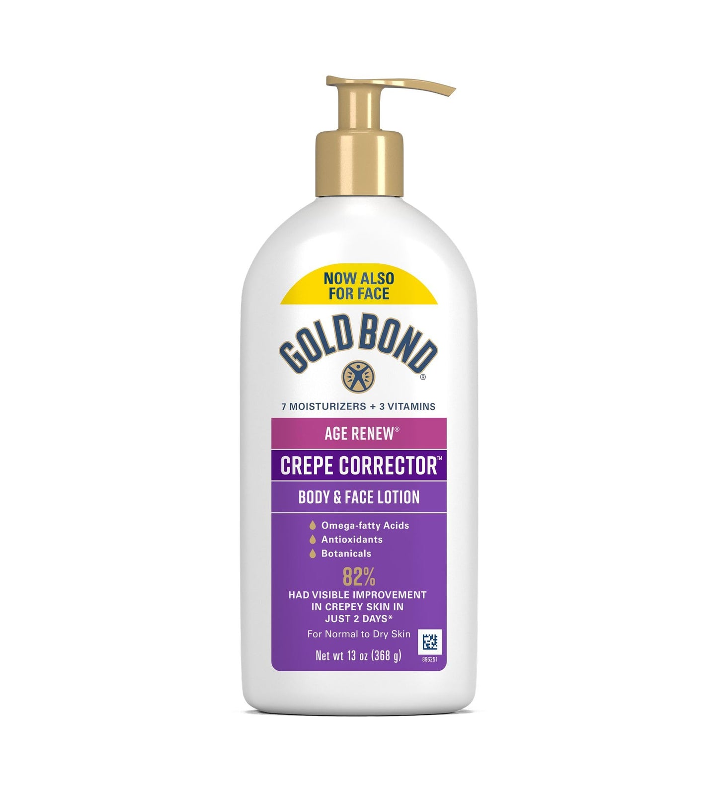 HOTGold Bond Age Renew Crepe Corrector Body Lotion, Replenishing & Smoothing Formula, Gold Bond Crepe Corrector Body Lotion, 14 oz