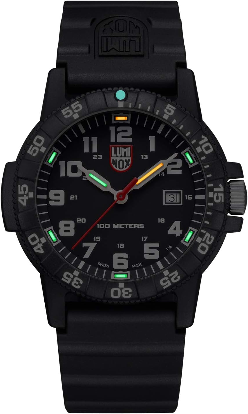 HOTLuminox Leatherback SEA Turtle Giant XS.0321.L Mens Watch 44mm - Military Watch in Black Date Function 100m Water Resistant