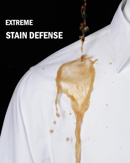 HOTJ.VER Men's Dress Shirts Stretch Stain Shield Long Sleeve Solid Formal Shirt Business Casual Button Down Shirts
