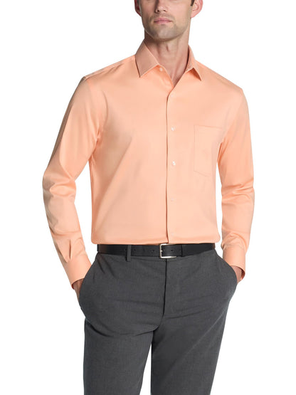 HOTVan Heusen Men's Dress Shirt Regular Fit Ultra Wrinkle Free Flex Collar Stretch Solid
