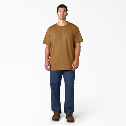 HOTDickies Men's Heavyweight Heathered Short Sleeve Pocket T-Shirt