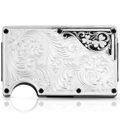 HOTMontana Silversmiths Made in the USA Western Lifestyle Credit Card & Cash Case (Montana Classic)