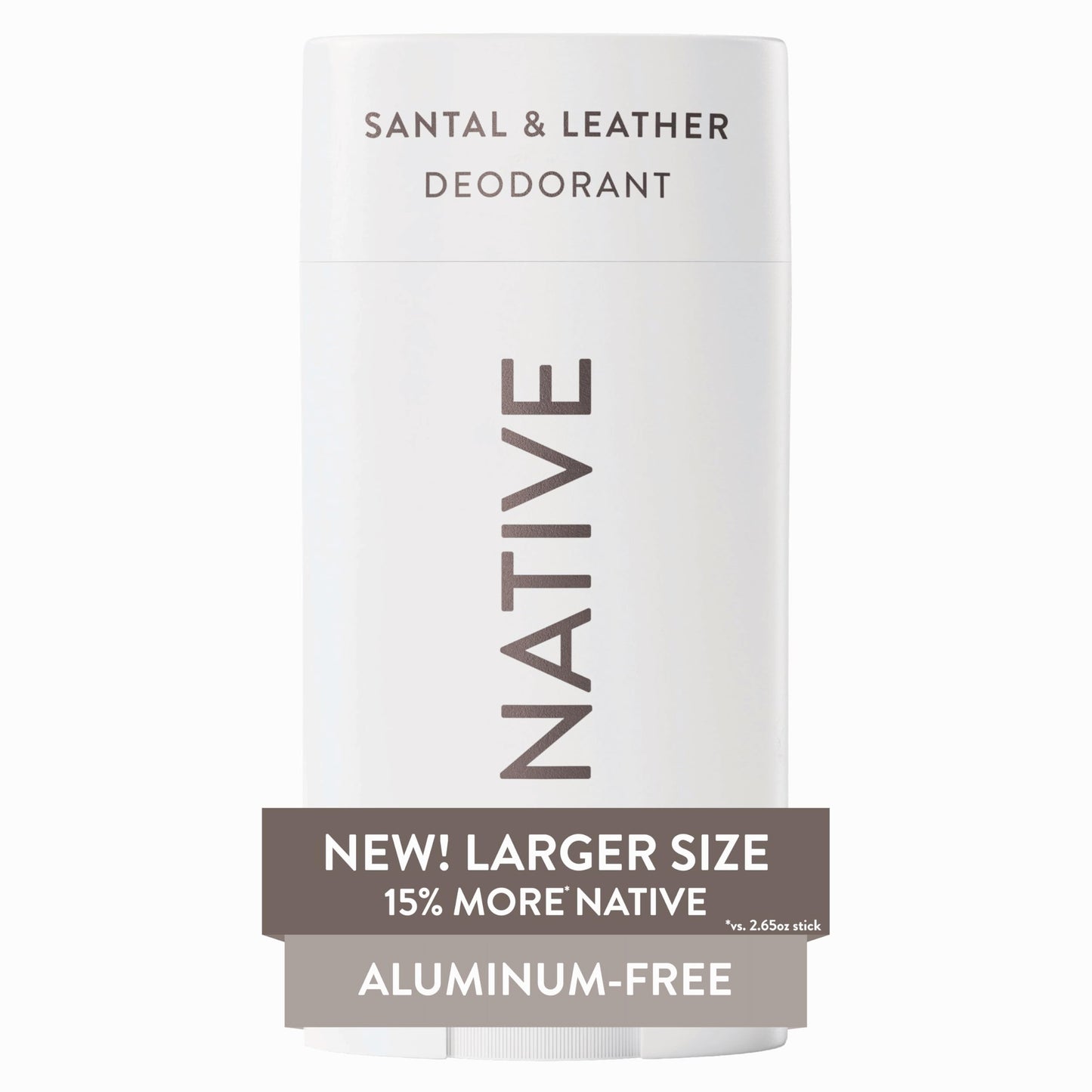 HOTNative Aluminum Free Deodorant, Sea Salt & Cedar, Large Size Stick, 72 Hour Odor Control, for Women & Men, Contains Naturally Derived Ingredients, 3.1 oz