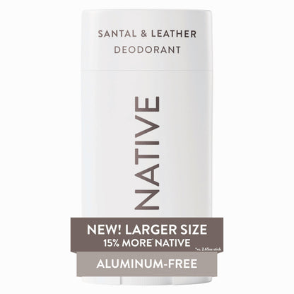 HOTNative Aluminum Free Deodorant, Sea Salt & Cedar, Large Size Stick, 72 Hour Odor Control, for Women & Men, Contains Naturally Derived Ingredients, 3.1 oz