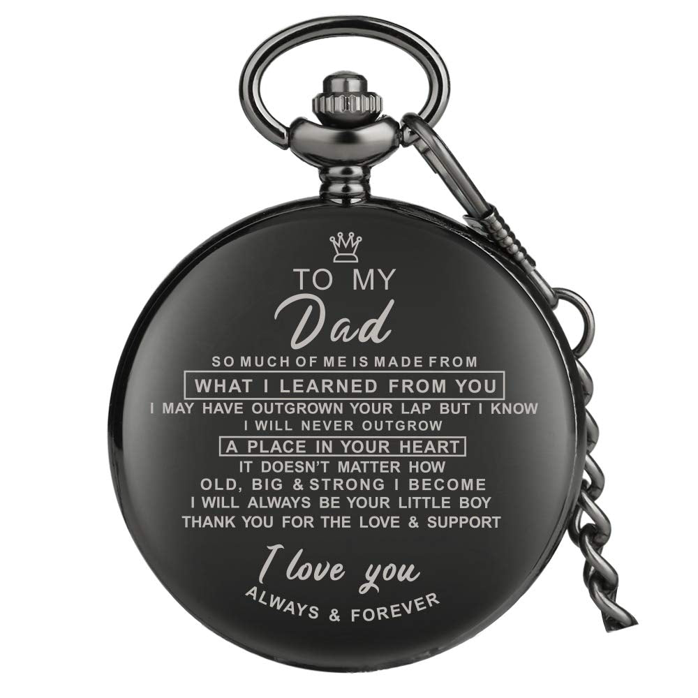 HOTMens Pocket Watch Birthday Gifts from Unique Gift Ideas for Christmas Fathers Day Pocket Watch