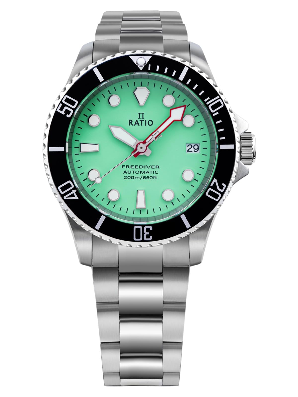 HOTRATIO FreeDiver Sapphire Crystal Diver Watch Japanese Automatic Movement Dive Watch 200m Water Resistant Diving Watch