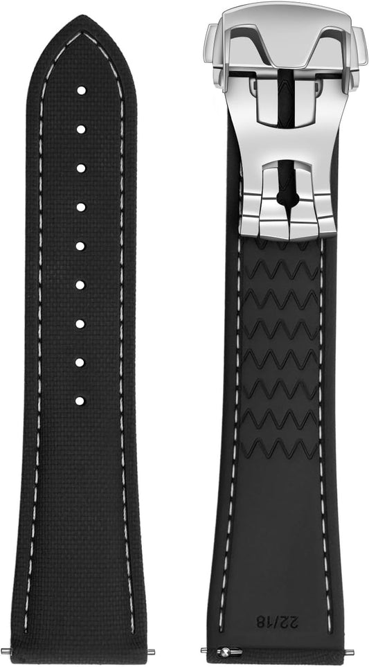 HOTWatch Strap Watch Band 20mm 22mm Man Waterproof Quick Release Bands Sport Replacement Strap Soft FKM Rubber Watchband