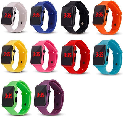 HOT10 Pack Unisex Men Women LED Wrist Watch Silicone Electronic Sports Watch Bracelet Wholesale Watches