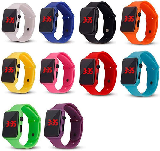 HOT10 Pack Unisex Men Women LED Wrist Watch Silicone Electronic Sports Watch Bracelet Wholesale Watches