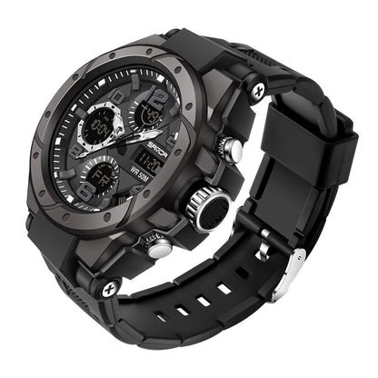 HOTAIMES Mens Watches Sports Outdoor Waterproof Military Watch for Men Tactical Watch Analog Digital Date Alarm Stopwatch Multi-Function Tactics Big Face Wristwatch for Men