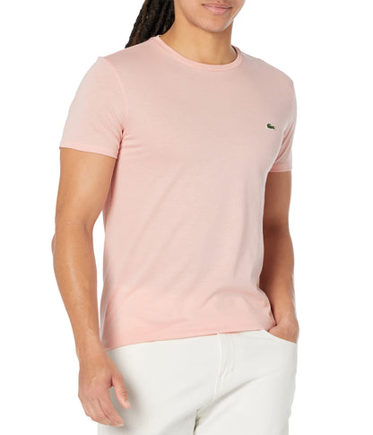 HOTLacoste Men's Short Sleeve Pima Jersey Crew Neck Tee