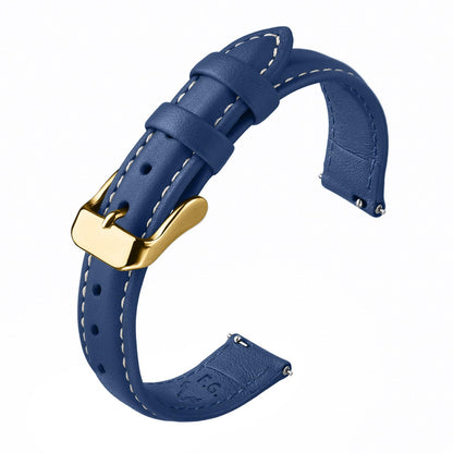HOTFullmosa Watch Band, Quick Release Leather Watch Strap Compatible with Samsung Galaxy Garmin for Men Women, Replacement Bands Width 12mm 14mm 16mm 18mm 19mm 20mm 21mm 22mm 24mm | Quick Release Replacement Bands with Stainless Steel Metal Clasp, Genuine
