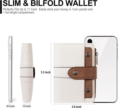 HOTCLUCI Womens Wallet RFID Blocking Credit Card Wallet