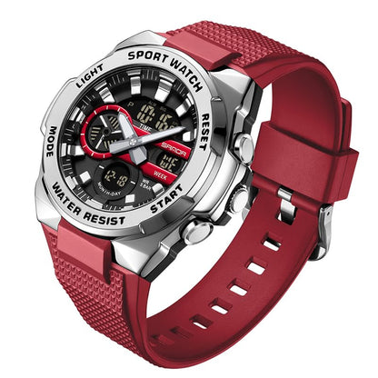 HOTFANMIS Mens Military Multifunction Digital LED Watch Electronic Waterproof Alarm Quartz Sports Watch