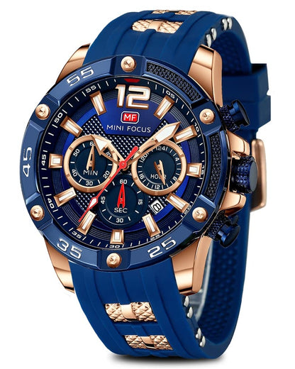HOTAIMES Watch for Men Sport Military Waterproof Chronograph Mens Watches Analog Quartz Big Face Classic Stylish Fashion Casual Designer Business Work Wrist Watch Elegant Gift for Men