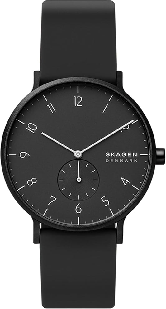 HOTSkagen Aaren Men's Watch or Women's Watch, Silicone Watch for Men or Women
