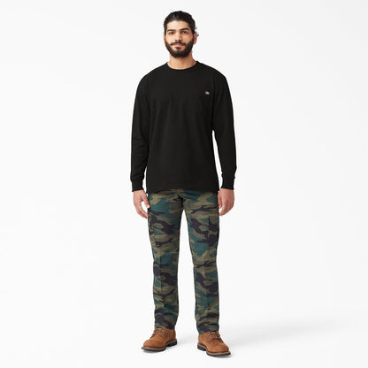 HOTDickies Men's Big and Tall Long Sleeve Heavyweight Crew Neck