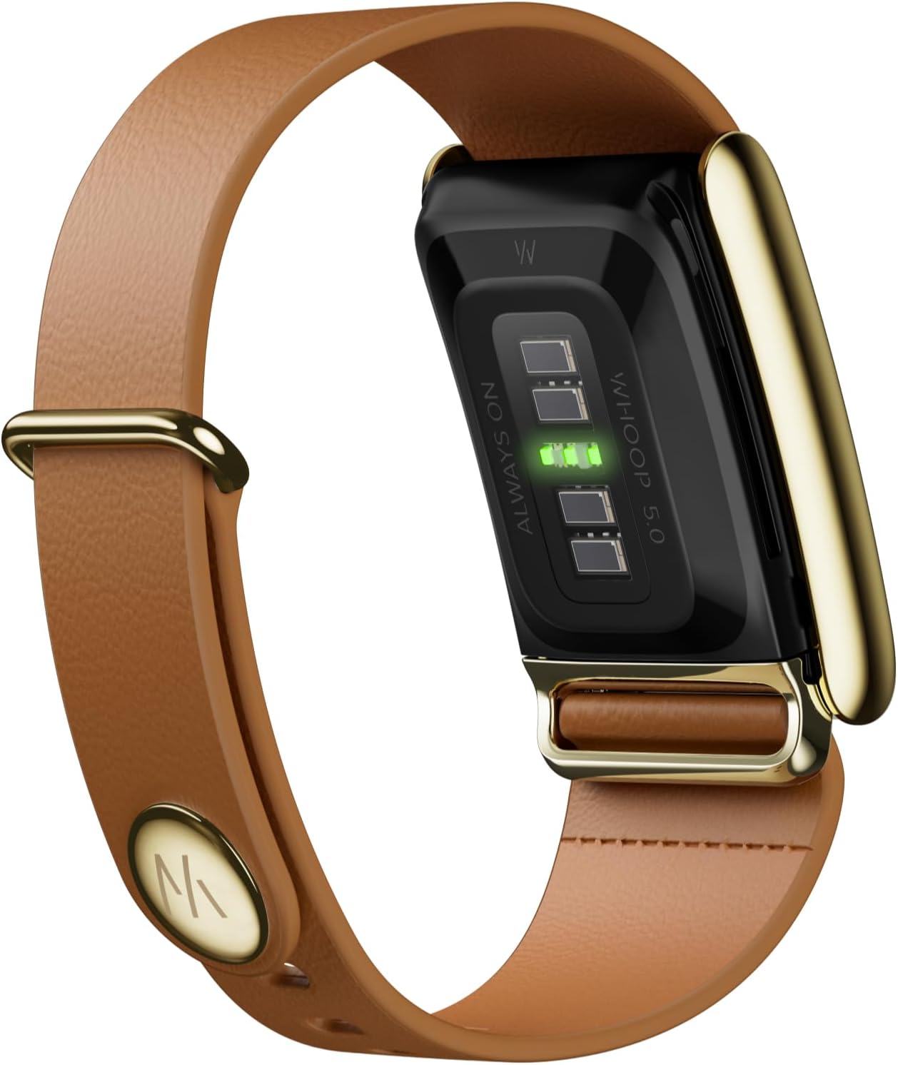 HOTWHOOP 5.0 LeatherLuxe Band – Genuine Italian Leather Accessory for Health, Fitness, & Wellness Wearable – Not Compatible with Gen 4