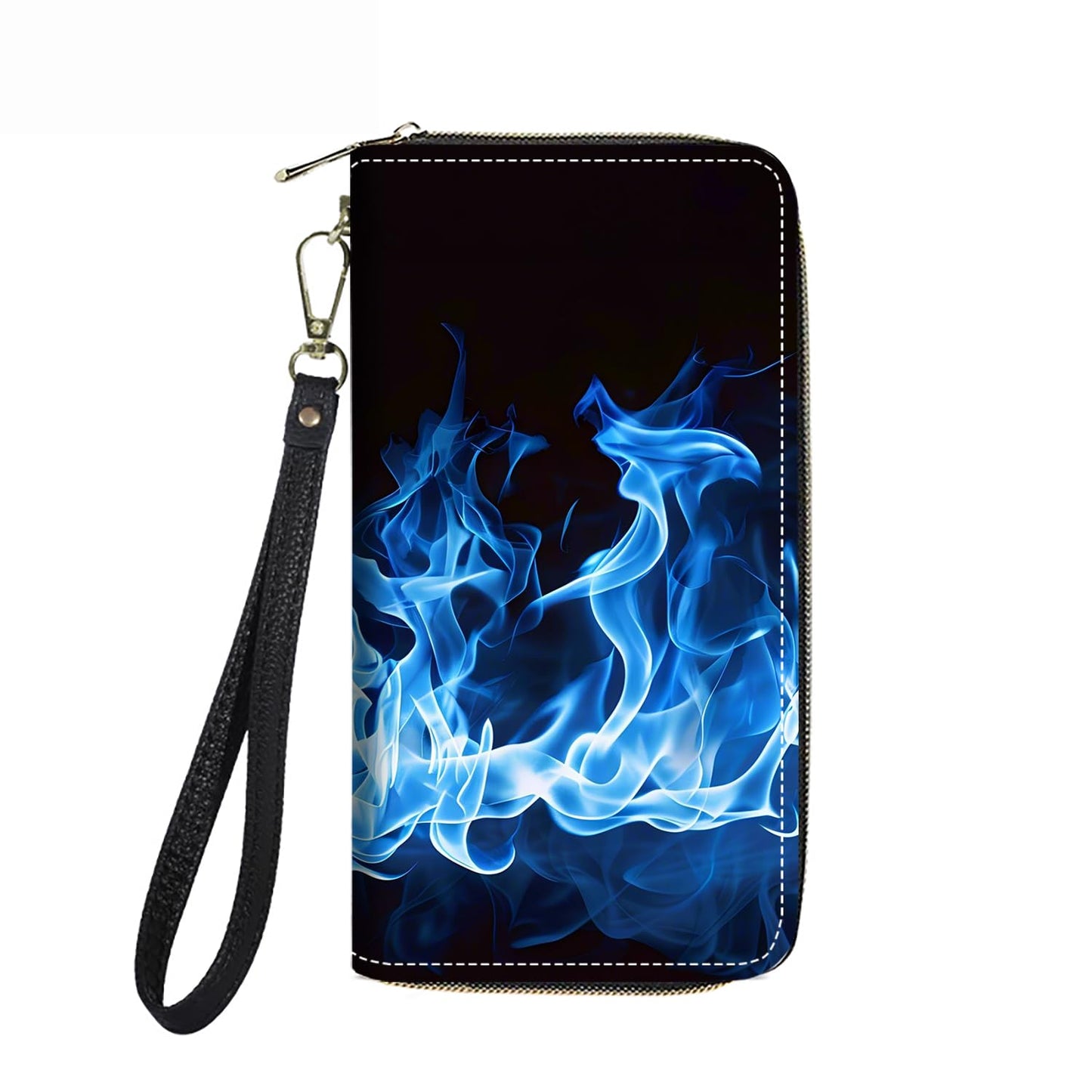 HOTWomen's Large Capacity Wallet PU Leather Double Zipper Clutch Purse Multifunctional Wallet with Removable Wristlet Strap for Smart Phone/Coin/Card/Cash, Floral Quotes Bible Verse Philippians 4-13