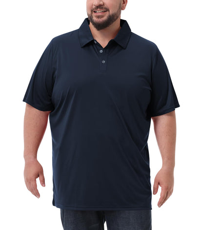 HOTIdtswch Men's Big and Tall Polo Shirts UPF 50+ Casual Work Quick Dry Short Sleeve Collared Golf Shirt（XL-8XL）
