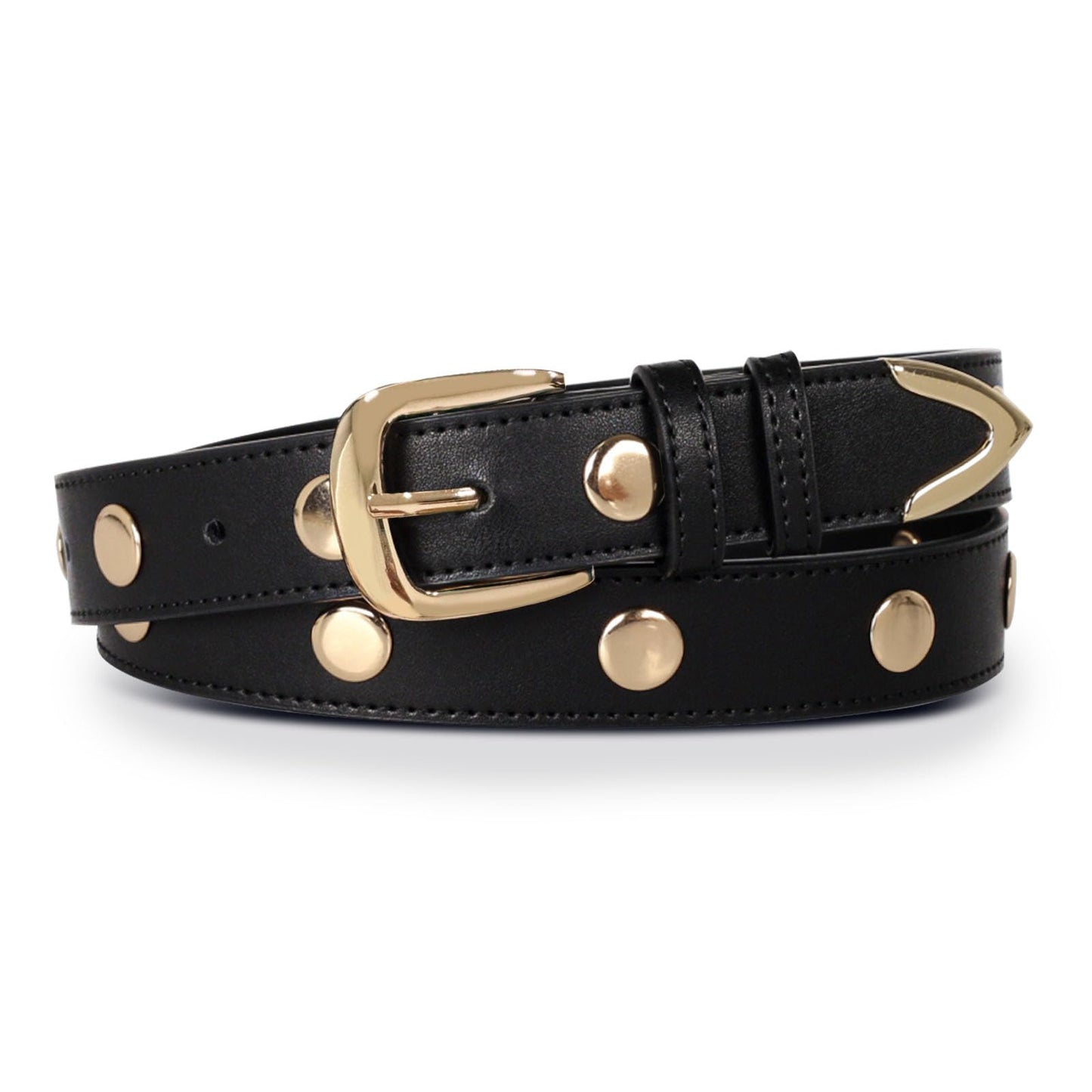 HOTAurolran Women's Leather Belt with Buckle - Ideal for Dresses, Jeans, and Coats