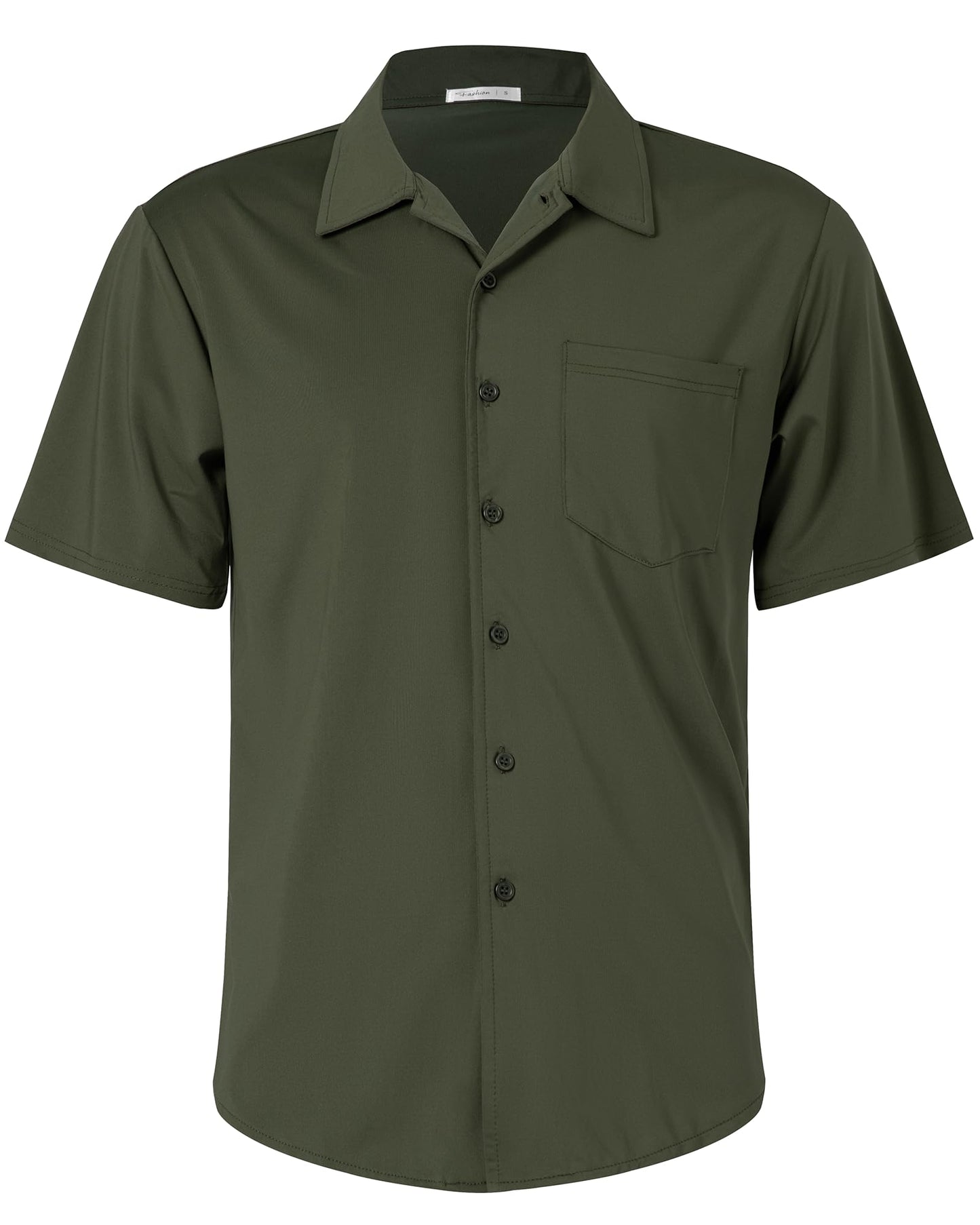 HOTBOJIN Men's Hawaiian Wrinkle Free Short Sleeve Button Down Tropical Floral Beach Vacation Shirt