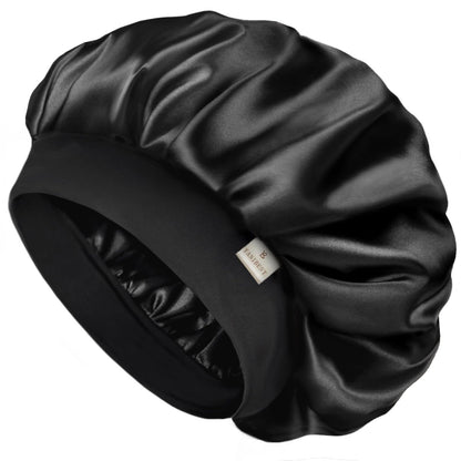 HOTYANIBEST Soft Satin Bonnet for Men Women, Sleep Cap to Maintain Moisture | Unisex Double Layer, Bonnet for Sleeping, Protect Hair, Natural Wave, Curly Coily, Reduce Frizz, Adjustable Sleep Hat