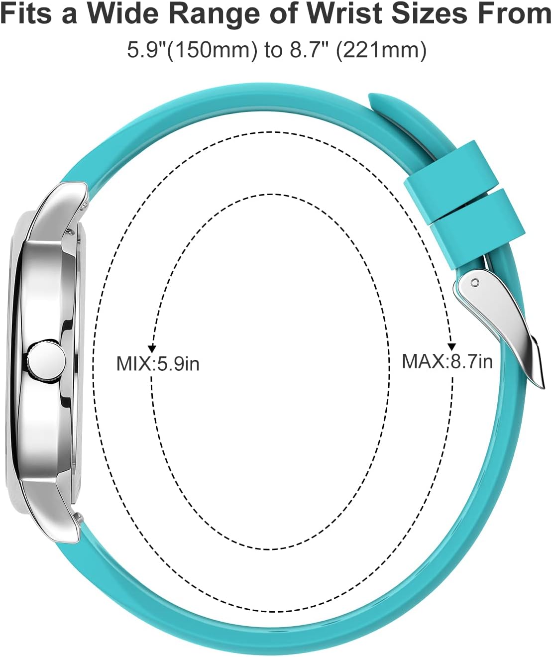 HOTGOLDEN HOUR Waterproof Nurse Watch for Medical Professionals, Students Women Men - Military Time Luminouse Easy Read Dial, 24 Hour with Second Hand, Colorful Silicone Band