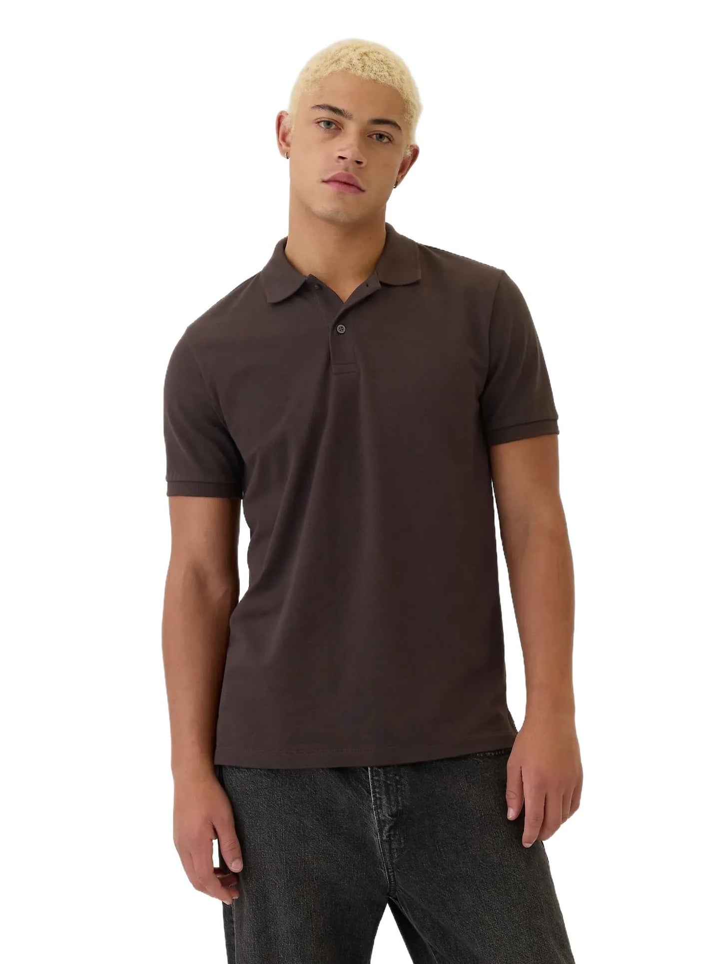 HOTGap Men's Stretch Pique Polo Shirt
