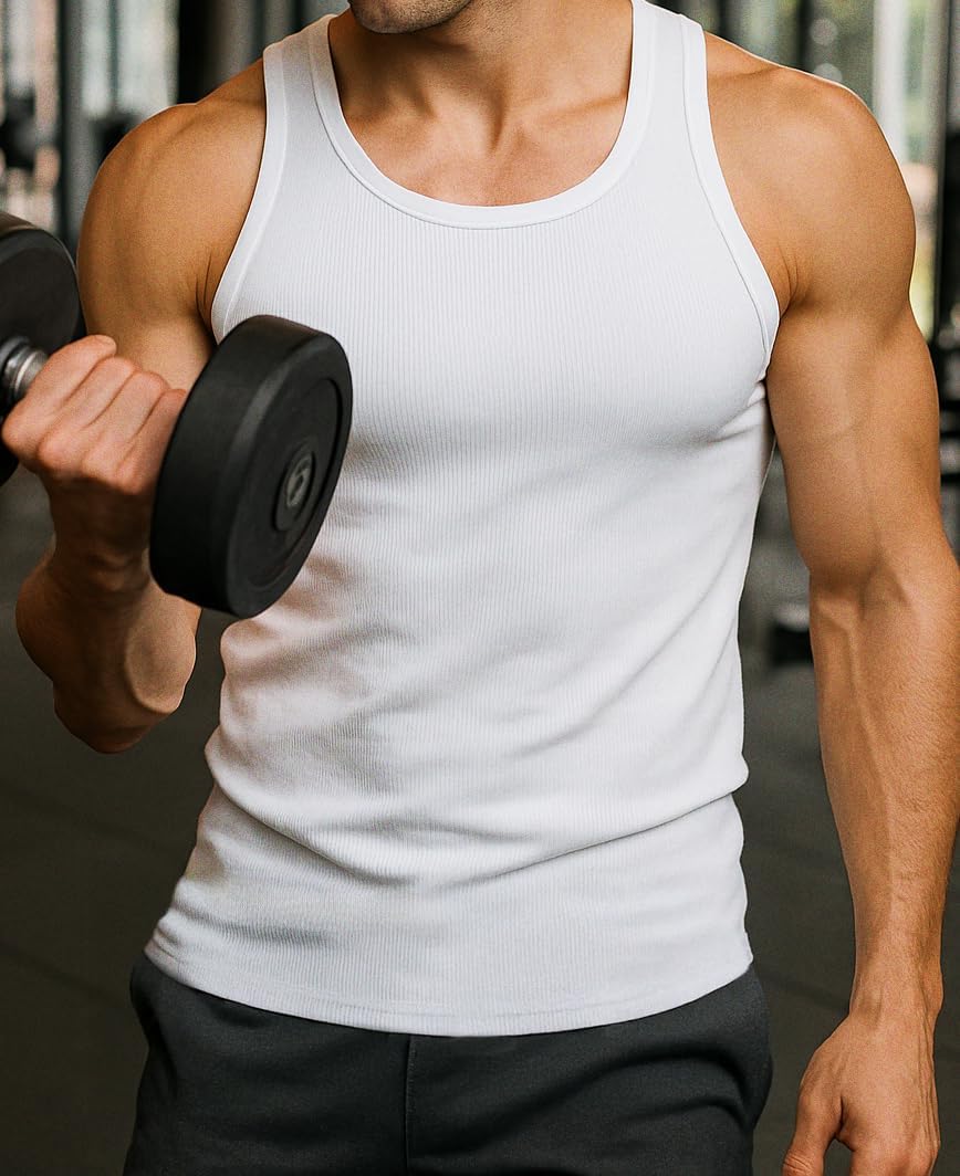 HOTAndrew Scott Men's A Shirt Tanks | Cotton Tank Top Athletic Undershirts | Multi Packs & Colors