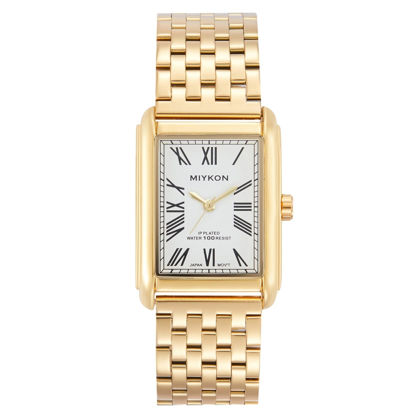 HOTMiykon Vintage Dress Watches for Men – Square Tank Watch with Solid Stainless Steel Bracelet, Mens Dress Watches – Japanese Quartz, Waterproof to 100ft