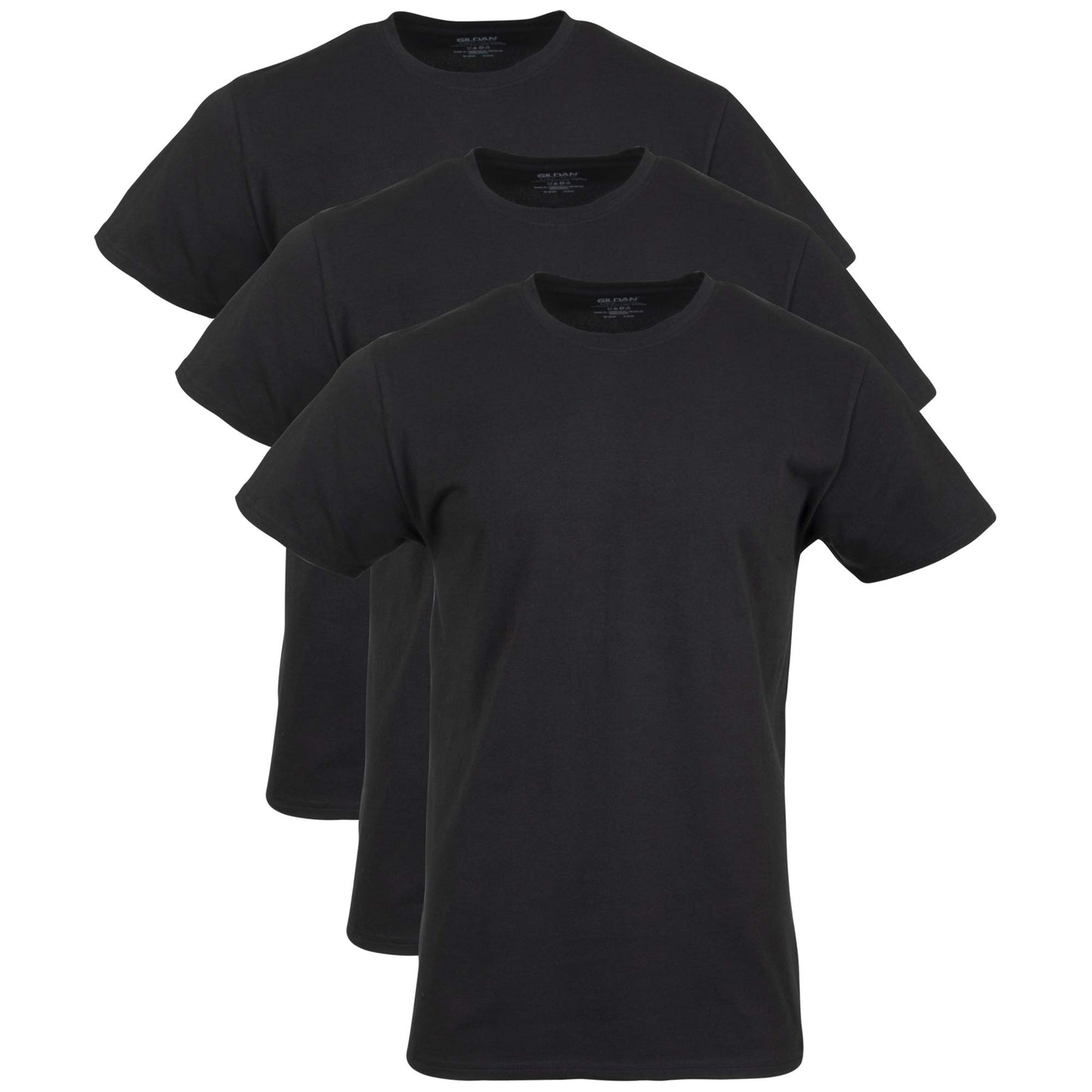 HOTGildan Men's Cotton Stretch T-Shirts, Multipack