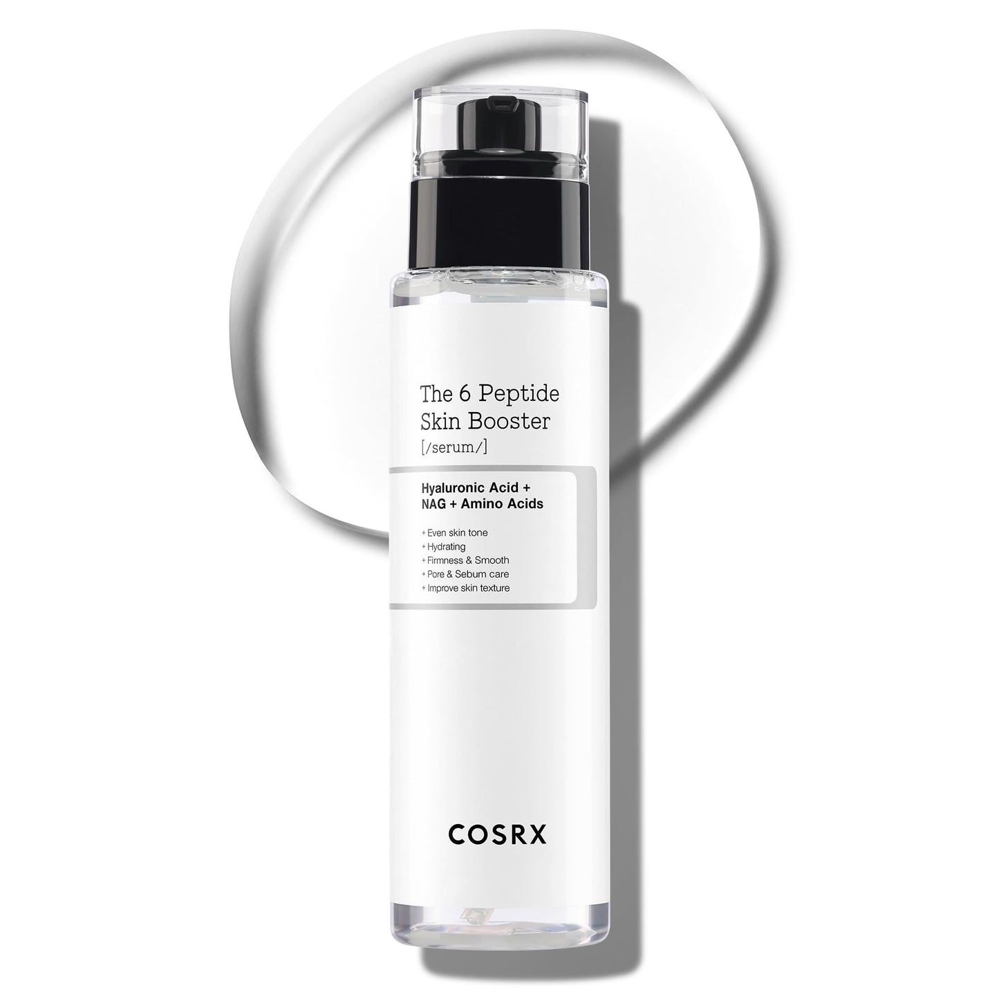 HOTCOSRX 6X Peptide Collagen Skin Booster Toner Serum for Dull & Uneven Skin, Preps Skin with Copper Peptides, GHK-Cu, Skin Renewal Boosting Facial Essence, Korean Skin Care, 5.07 oz