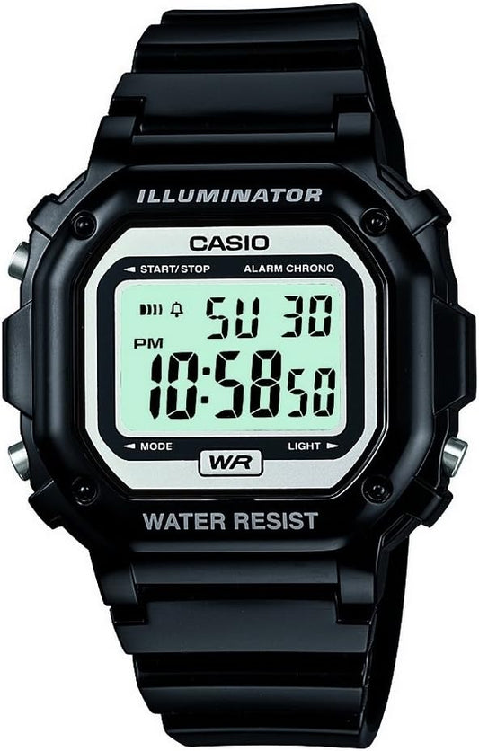 HOTCasio F108WH Series | Men's Digital Watch | Illuminator | Water Resistant | LED Light | Daily Alarm | 1/100 SEC Stopwatch | 3 Hands (HR, Min, SEC) | Date/Day Display | Daily Alarm | 7 Year Battery