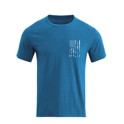 HOTH HYFOL Men's Graphic T-Shirts USA Flag Cotton Short Sleeve American Patriotic Crewneck Casual Regular Tee Shirts